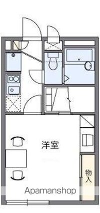 レオパレスＡＳＴｃ．ＤＡ[1K/23.18m2]の間取図