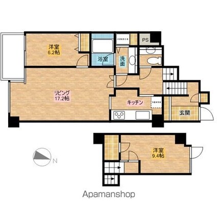 参宮橋マンション[2LDK/98.69m2]の間取図