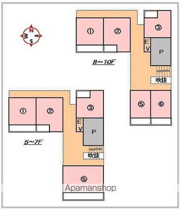 ＨＡＭＡＤＡ　ＢＬＤ[1LDK/58.81m2]の配置図