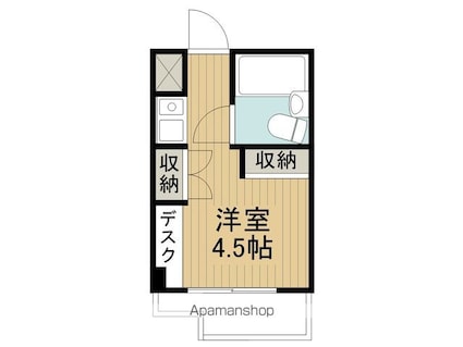 ビュー諏訪湖の森[1R/12.6m2]の間取図