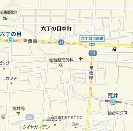 宮城県仙台市若林区六丁の目南町[1K/21.11m2]の周辺2