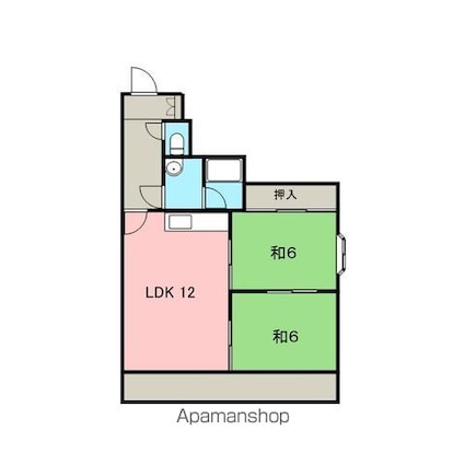 イーマックス柏崎[2LDK/50.68m2]の間取図