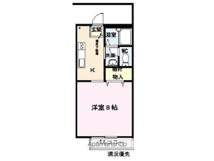 リバティハイツ[1K/27.08m2]の間取図