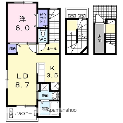 Ａｕｒｏｒａ[1LDK/53.34m2]の間取図