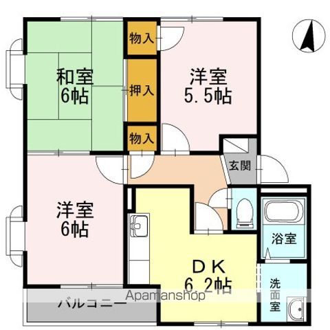 【練馬区南田中のアパートの間取り】