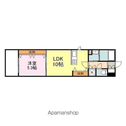 Ａｌｂａ　Ｒｏｓｅ[1LDK/40.09m2]の間取図