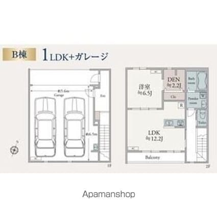 Ｐａｃｉｆｉｃａ　ＳｈｏｎａｎＢ棟[1SLDK/99.25m2]の間取図