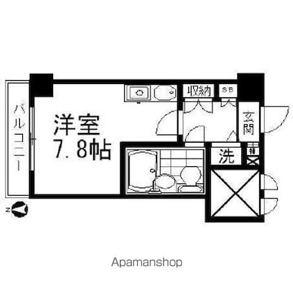 藤和シティコープ練馬[1K/20.85m2]の間取図