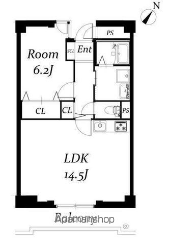 【千葉市稲毛区稲毛東のマンションの間取り】