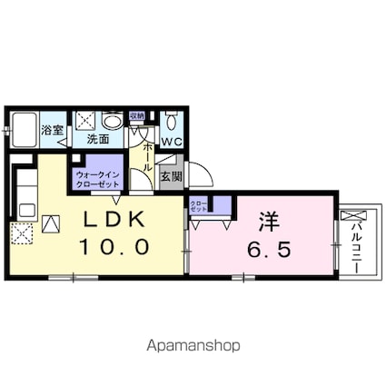 ボヌール三軒茶屋[1LDK/40.02m2]の間取図