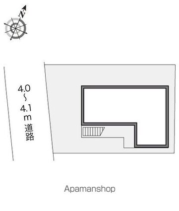 レオパレスＴＡＭＡ[1K/18.72m2]の配置図