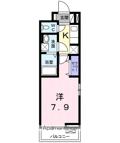 小平市栄町のアパートの間取り