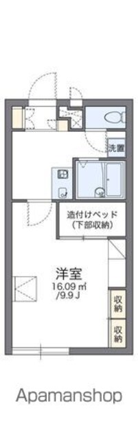 レオパレスＧｉｕｌｉａ[1K/26.49m2]の間取図