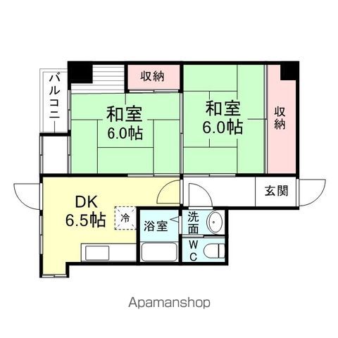 シャトー安野屋の間取り写真
