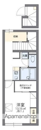 レオパレスブルーコーポ[1K/28.02m2]の間取図