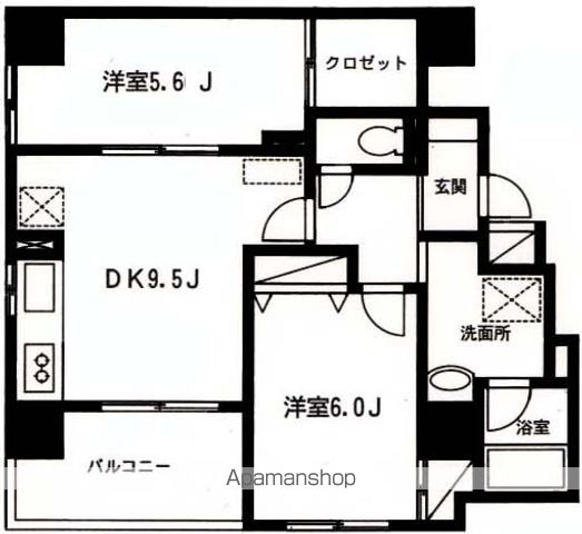 マンション八木橋の間取り