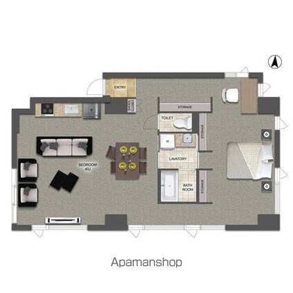 品川港南テラス[1R/80.51m2]の内装