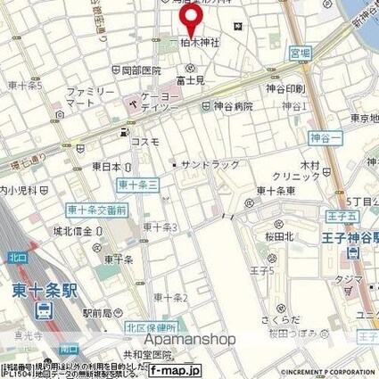 東京都北区神谷３丁目[1R/27.08m2]の周辺