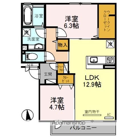 パルティーレの間取り写真