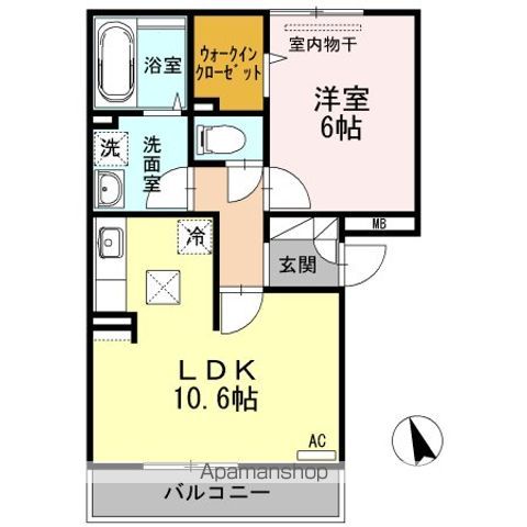 プランドール曙の間取り写真