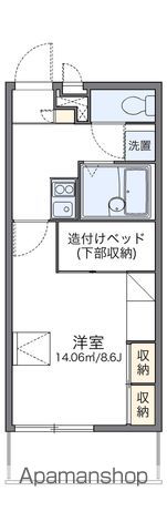 レオパレスリバーサイドイン千星の間取り