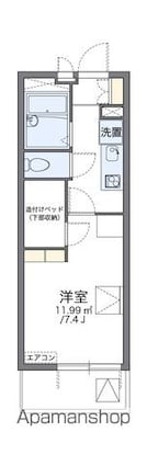 レオパレスボナール　Ｋ　Ｙ[1K/20.81m2]の間取図