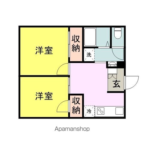 マンボウハイツの間取り