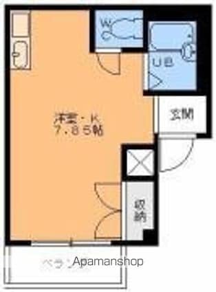 道後緑台ハイツ[1R/18.83m2]の間取図