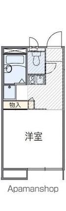 香川県高松市川島本町[1K/20.28m2]の間取図