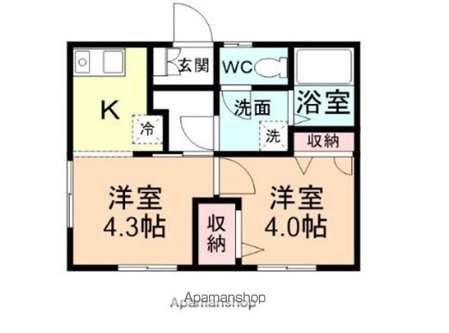 ハイツ三田の間取り写真
