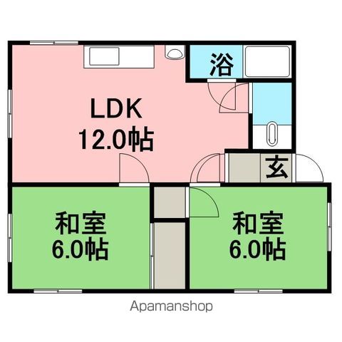 野呂田アパート513の間取り写真