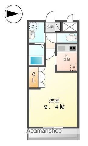 青梅市新町のアパートの間取り