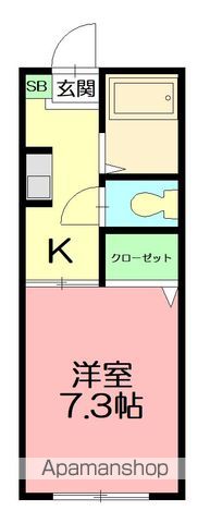 ヴィラ本厚木の間取り写真