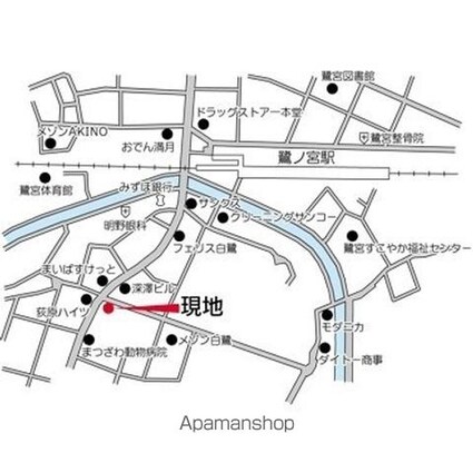 東京都中野区白鷺１丁目[2LDK/38.11m2]の配置図