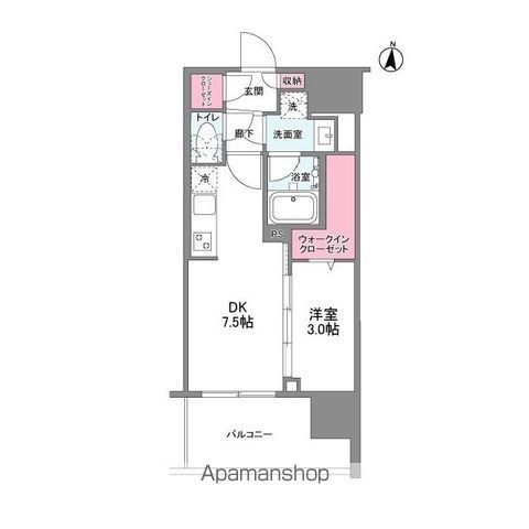 【シーズンフラッツ梅田ＥＡＳＴの間取り】