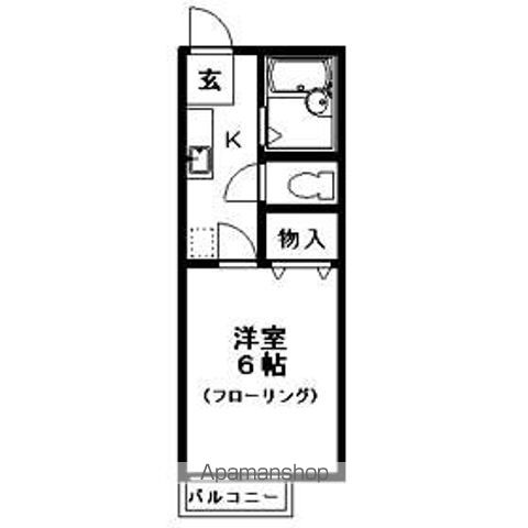 【世田谷区赤堤のアパートの間取り】