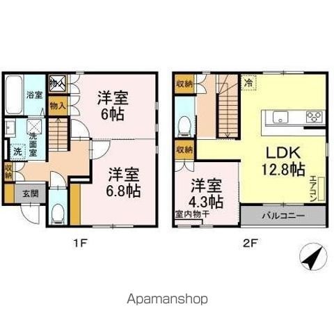 DCR若松町の間取り写真