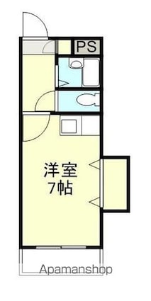 シティアーク三木町[1K/21m2]の間取図