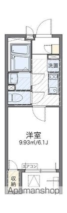 レオネクストサンモールⅢ[1K/21.47m2]の間取図