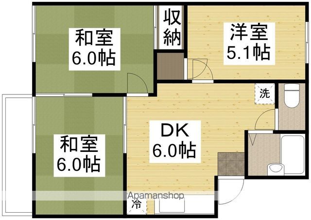 PARKコーポAの間取り写真