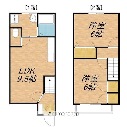 アルコイーリス[2LDK/54.23m2]の間取図