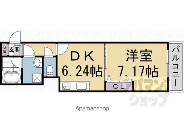 円町レジデンスWESTの間取り写真