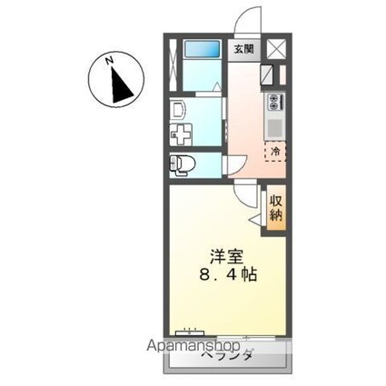 メゾン　プラージュ[1K/29.75m2]の間取図