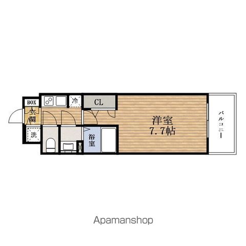 S−RESIDENCE難波大国町DOMINAの間取り写真