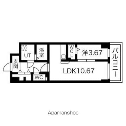 全部屋個人契約時更新料０円ＣＰ実施中ＳーＦＯＲＴ北千種[1LDK/40m2]の間取図