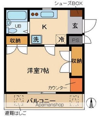 コーポ宮町の間取り写真