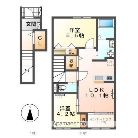 コンフォール青山の間取り写真