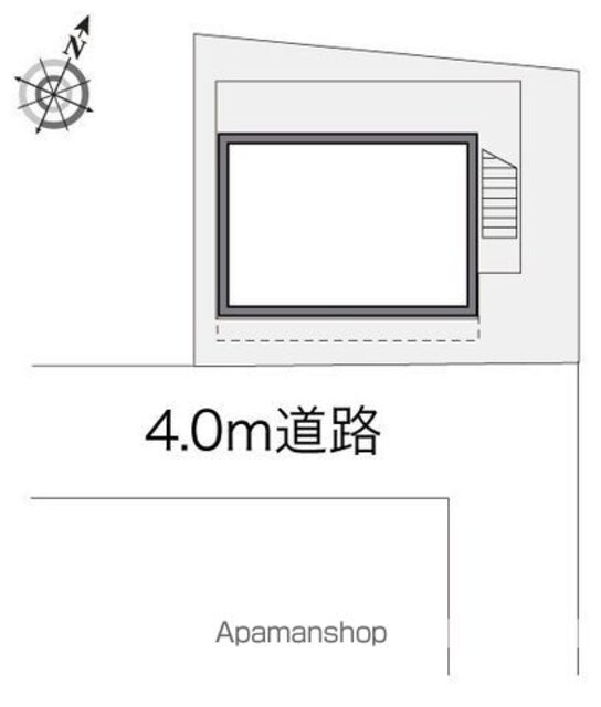 レオパレス四季[1K/19.87m2]の配置図