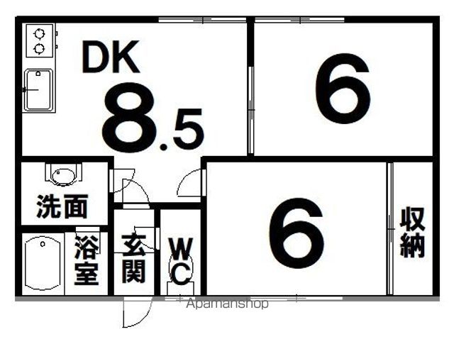 ニューハイム1の間取り写真