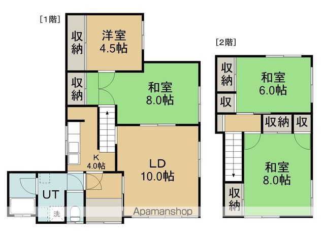 金堀町５番貸家の間取り